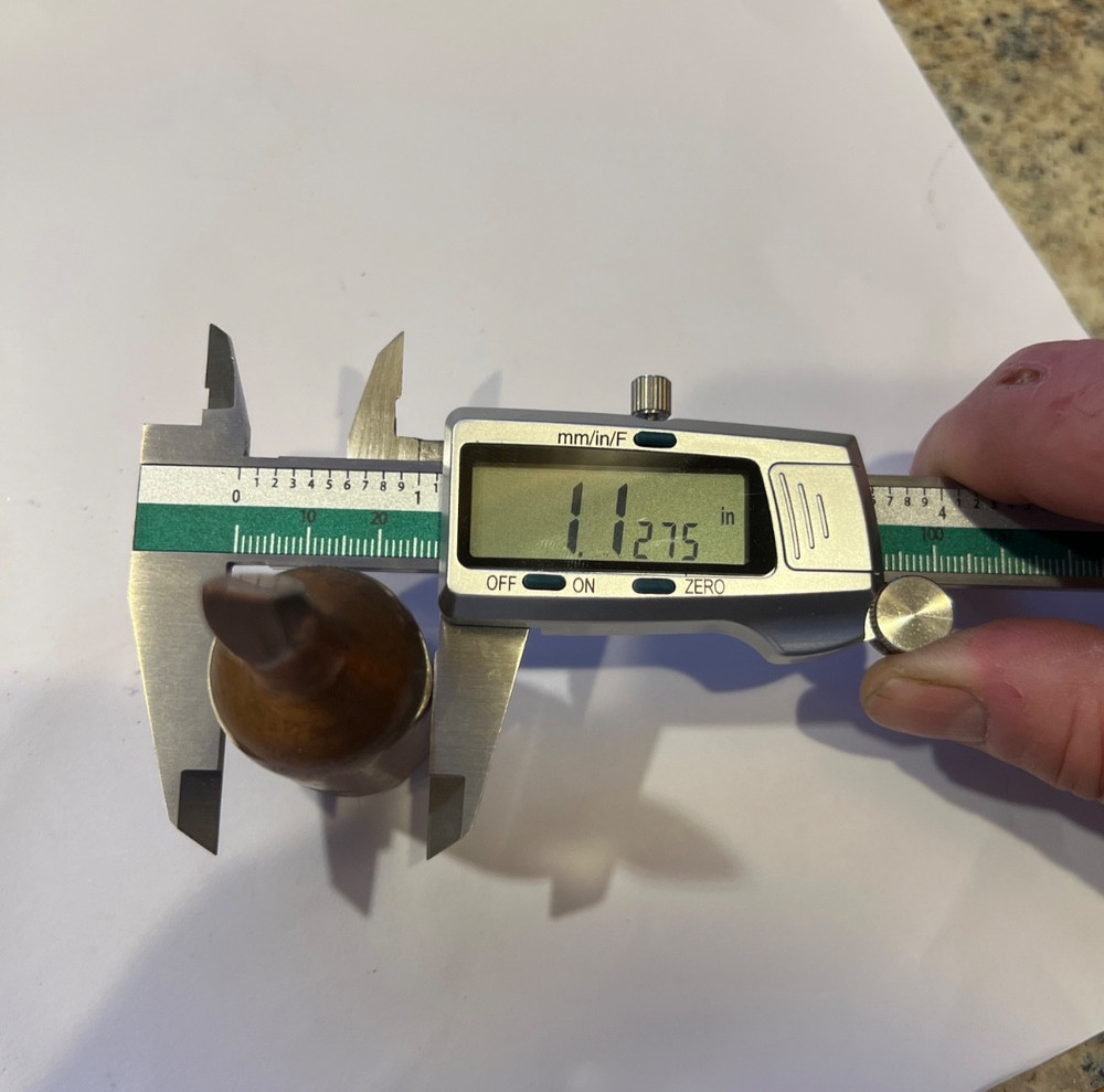 Copper Soldering Iron Tip Threaded 1 1/8" #3