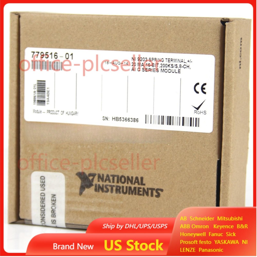 NI 9203 National Instruments NI- 9203 cDAQ Analog Current Input Module 779516-01