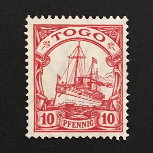 Togo 1900 MNH ** sailing ship 10 pfennig Sc#9