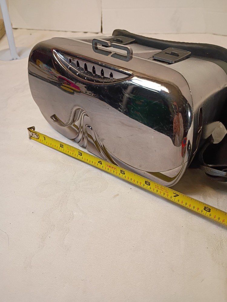 Virtual Reality Chrome Looking Headset.  A-22