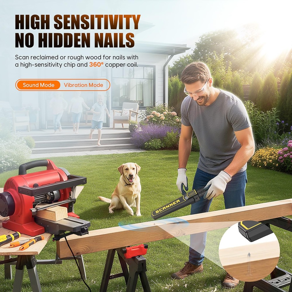 Handheld Metal Detector Wand Security Scanner with Alerts