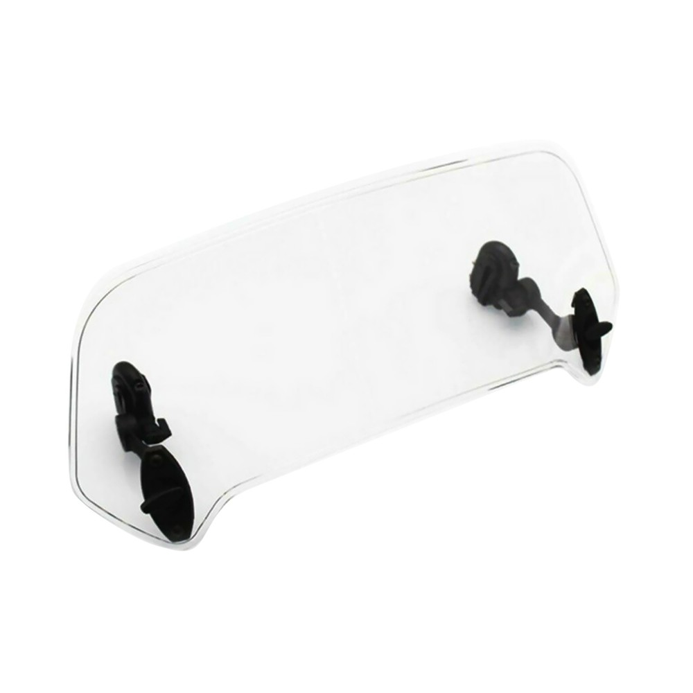 Motorcycle Adjustable Clip-On Clear Spoilr Deflector Extender Windshield