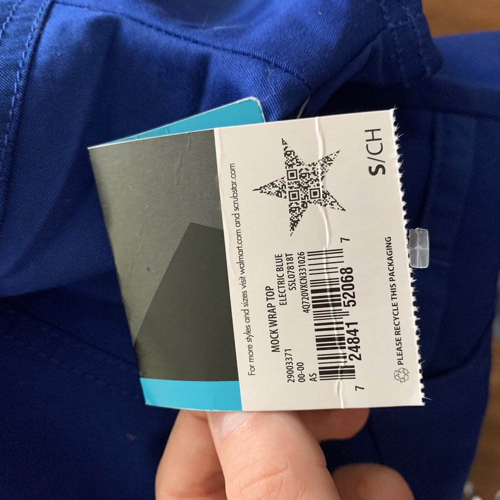 ScrubStar Set S/P Blue Black Scrub Uniform Medical