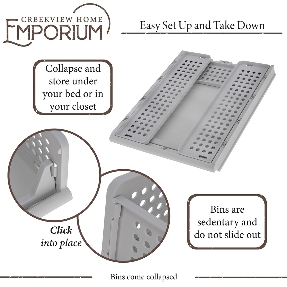 Creekview Home Emporium Stacking Drawer Organizer - 4 Plastic Stackable Drawers