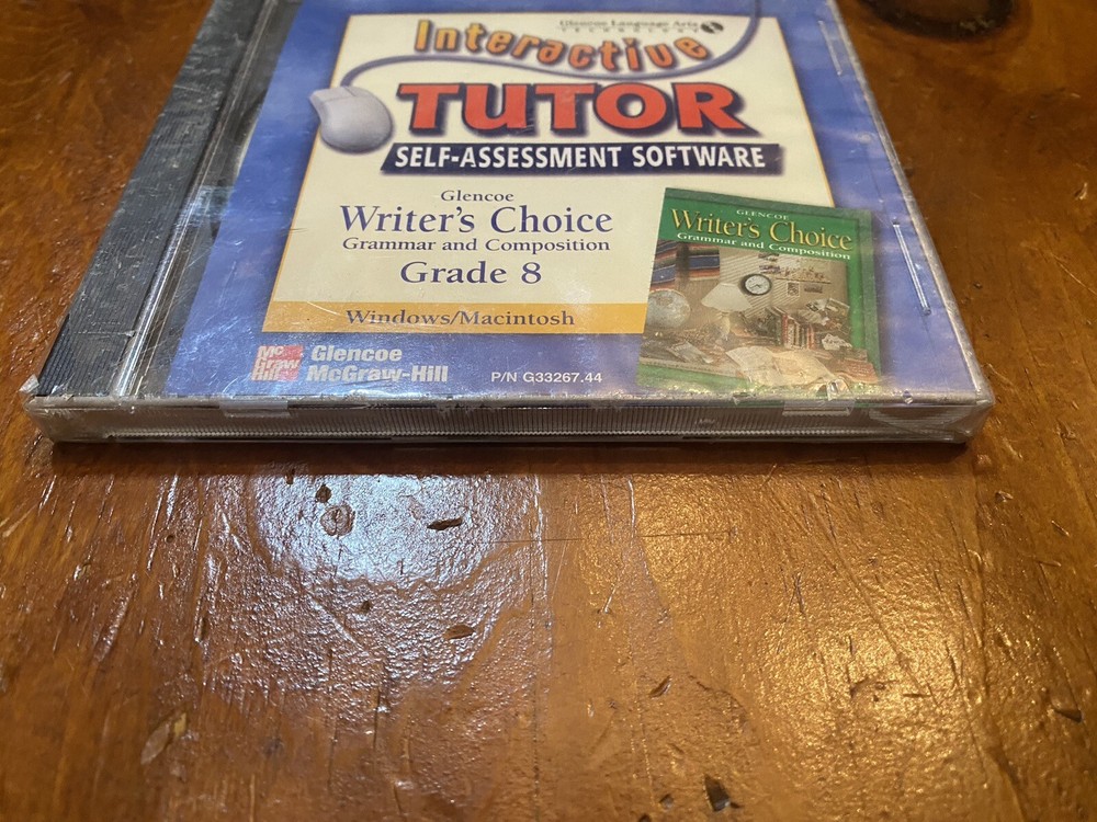 Interactive Tutor Self-Assessment Software Glencoe Language Arts Grade 8 New