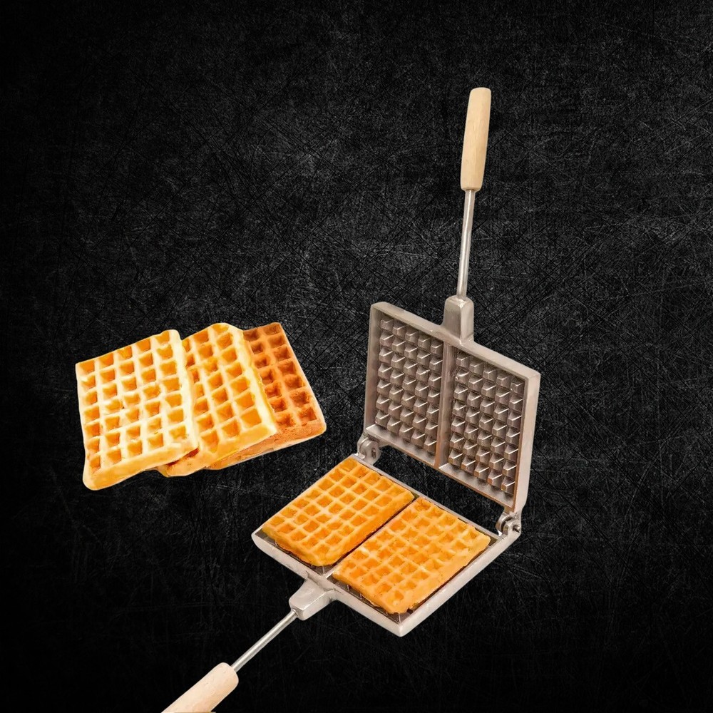 FORM FOR BAKING THICK WAFFLES (WAFFLE IRON) RECTANGULAR "BELGIAN VIENNA WAFFLES"