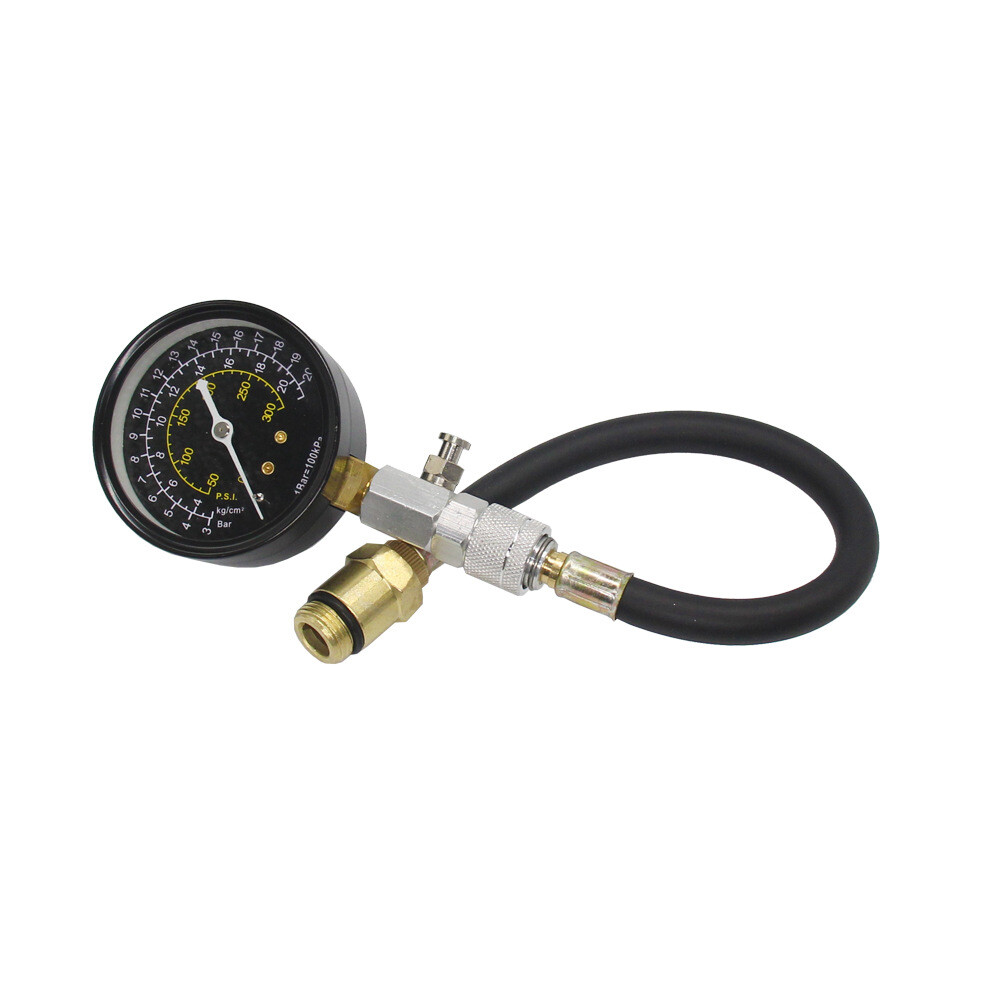 ENGINE COMPRESSION TESTER TESTING GAUGE GAGE CHECK TEST TOOL KIT