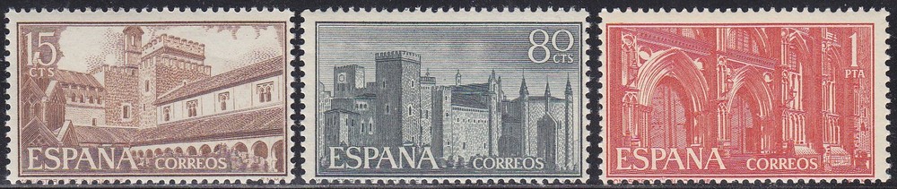 Spain - 1959 (1250-1252) Mint never Hinged - Monastary