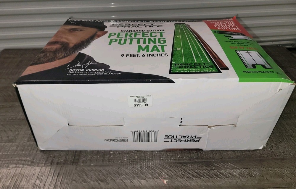 Perfect Practice Standard Edition Dustin Johnson Putting Mat 9.5 ft Golf Indoor