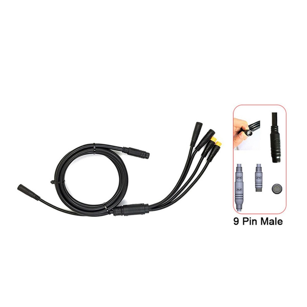 1x Electric Bicycle E-bike Integration Cable Waterproof 1 to 5 For KT Controller