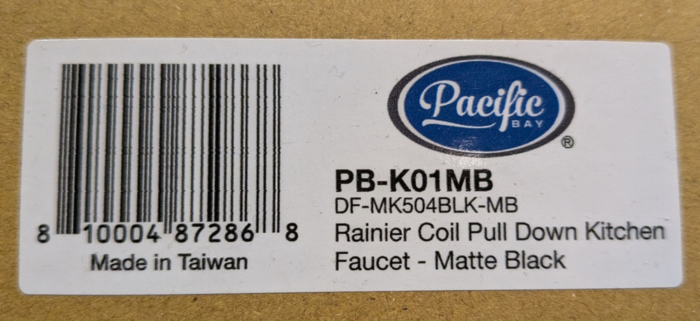 Pacific Bay Rainier Coil Pulldown Kitchen Faucet