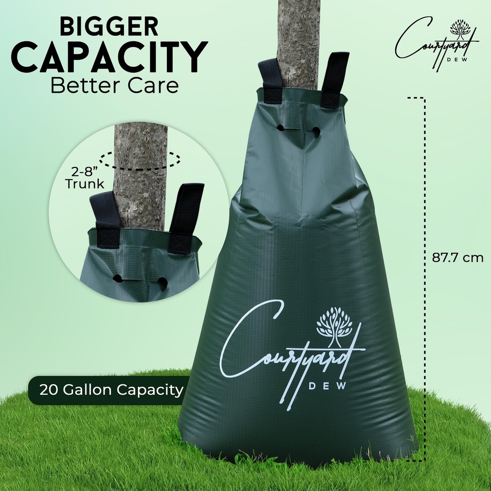 Tree Watering Bag Slow Release 4 Pack 20 Gallon- Heavy Duty Slow Release Wate...