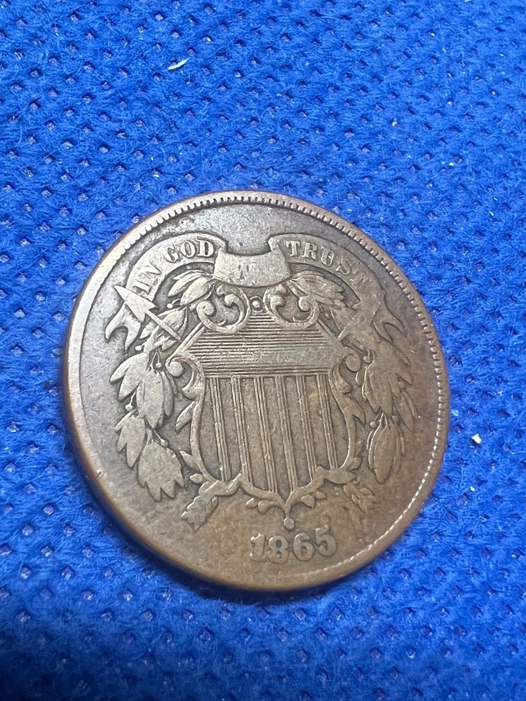 Nicer Low Mintage XF 1865 Two Cent Piece #717