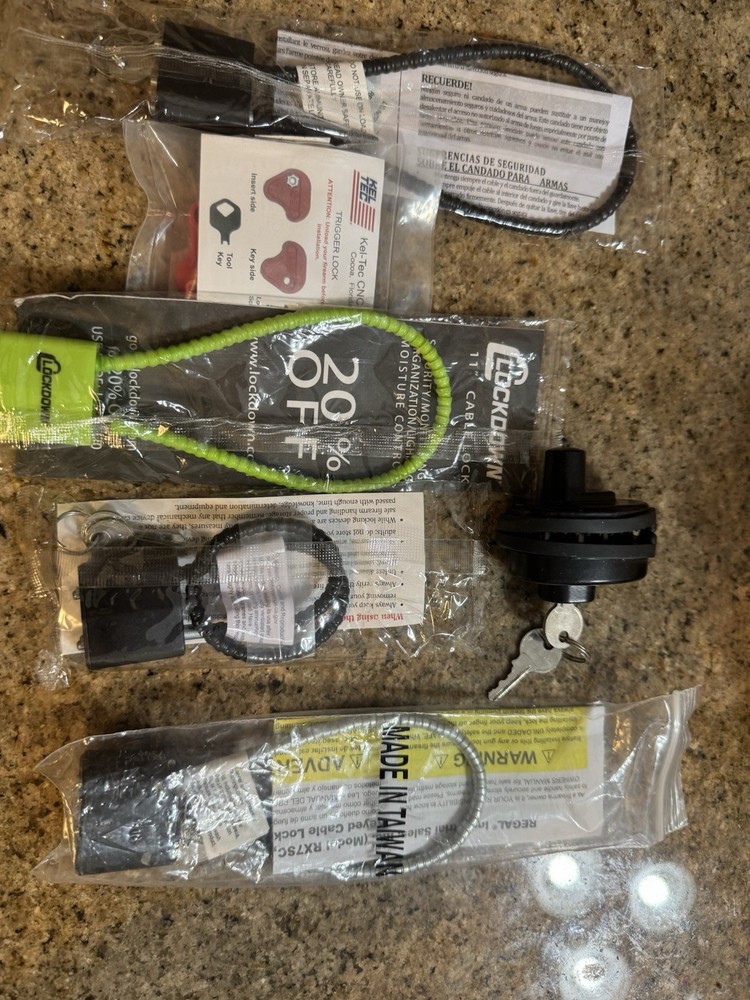 Lot gun cable locks