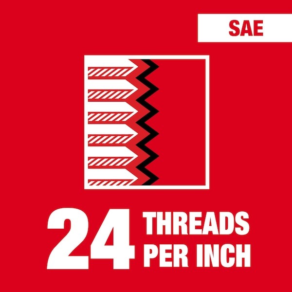Milwaukee Tool 49-57-5351 Hex Threading Die, 3/8"-24, Unf