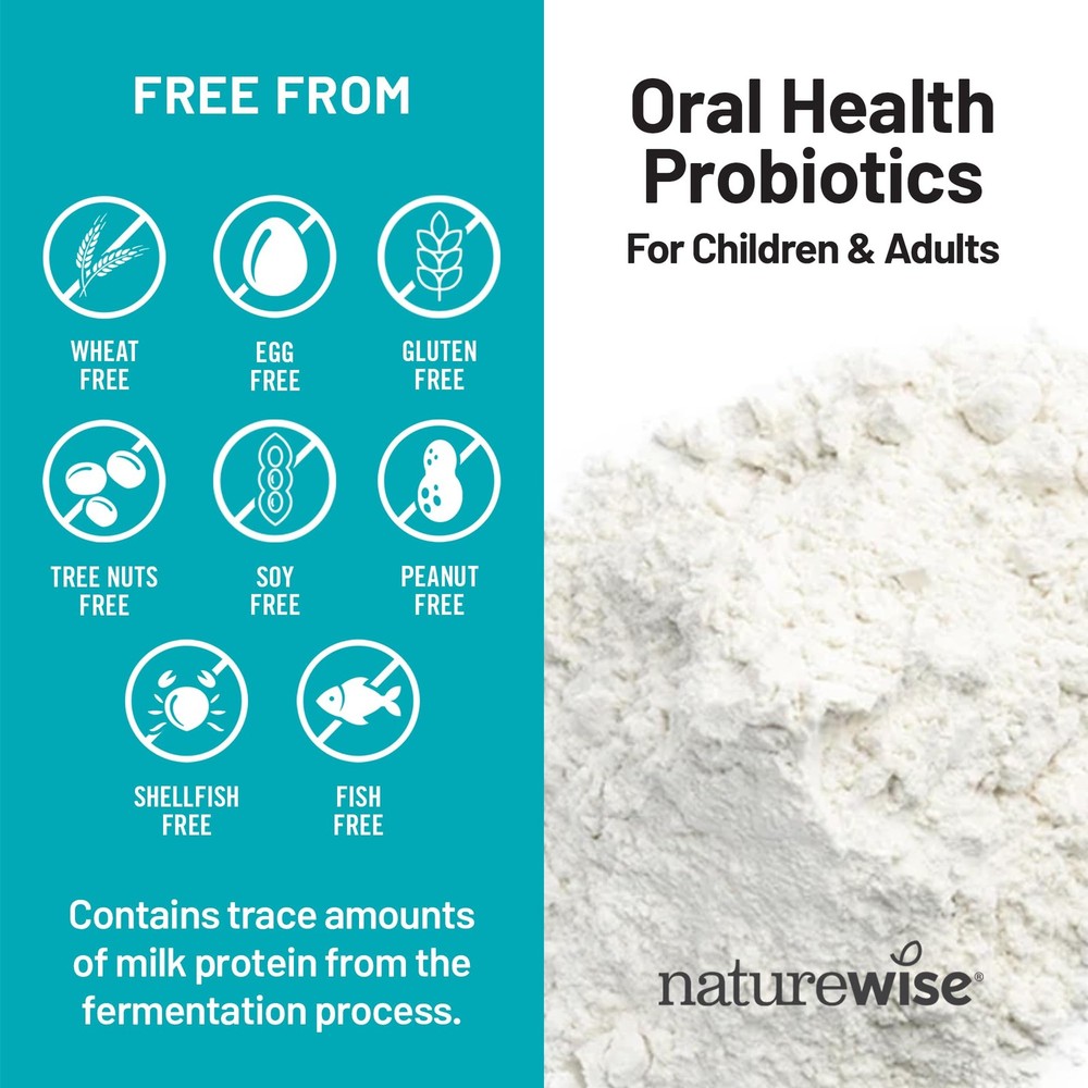 NatureWise Probiotics for Teeth & Gums - Mint Chewable Tablets 50 Count