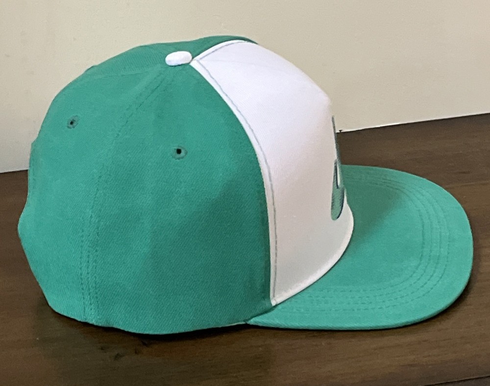 DP Dude Perfect Cap Green & White Snapback Baseball Hat dp Logo Adjustable