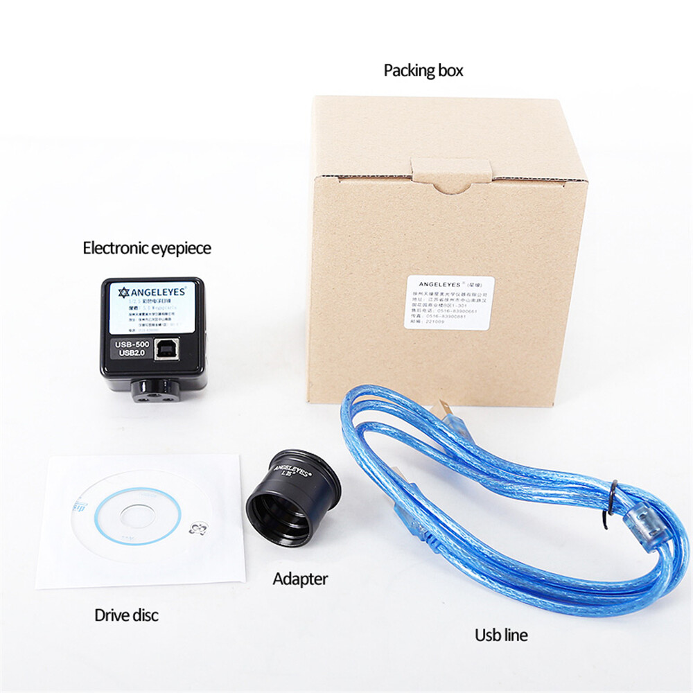 1.25'' Electronic Telescope Eyepiece CMOS 500W USB Computer Full Frame HD Camera