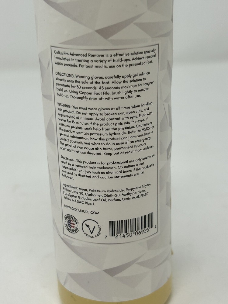 C° Callus Pro Advanced Eliminator - Pro Formula - White Jasmine & Mint 8oz - NEW