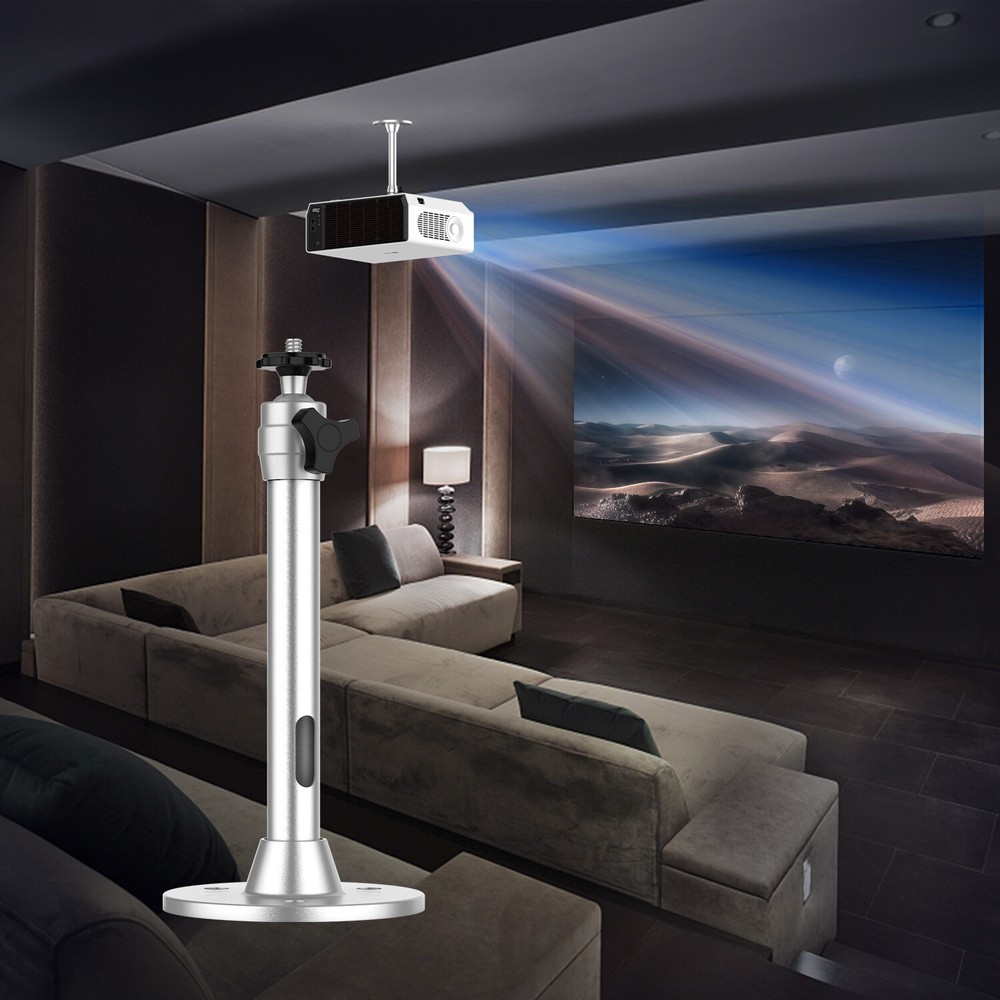 Universal Projector Mount Bracket, Aluminum Ceiling Wall Holder- Home Projectors