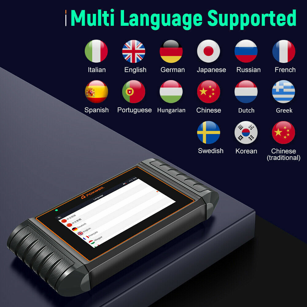 Foxwell NT706 Automotive Scanner Car Diagnostic ABS SRS Engine OBD2 Code Reader