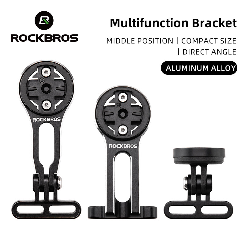 ROCKBROS Adjustable Out-Front Bicycle Mount - Aluminum Cycling Computer Mount