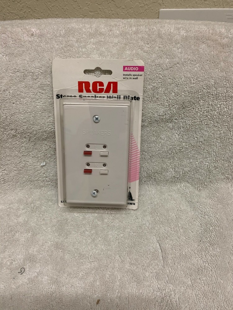 RCA Stereo Speaker Wall Plate - NEW