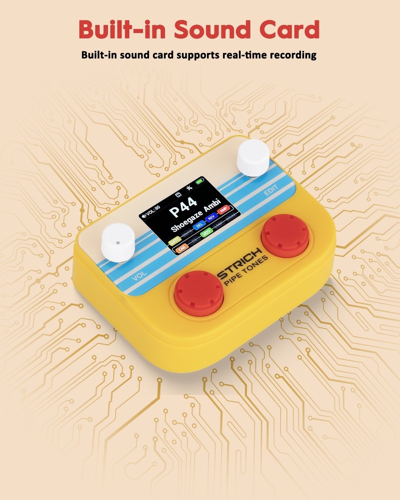 STRICH Pipe Tones Pocket Multi-Effects USB Audio Interface Wireless Control