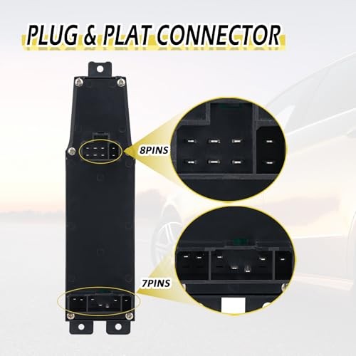 Passenger Side Window Switch Door Lock Control Button Compatible with Jeep