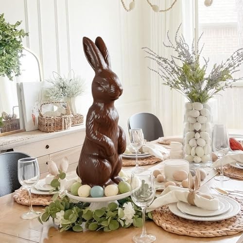 Easter Decorations - 14.5" Easter Bunny Figurine - Easter Decorations for Home