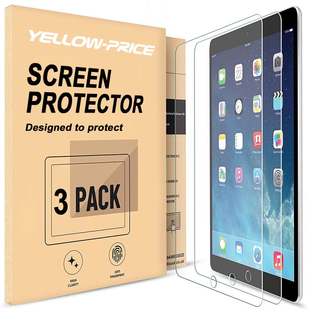 [Fit For iPad 9th Gen 2021] [3Pcs] Screen Protector Films, Case&Pencil Friendly