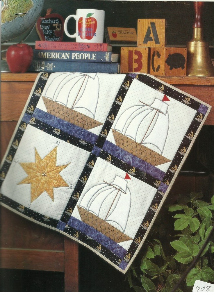 L0251  COLUMBUS SETS SAIL QUILT PATTERN/INSTRUCTIONS