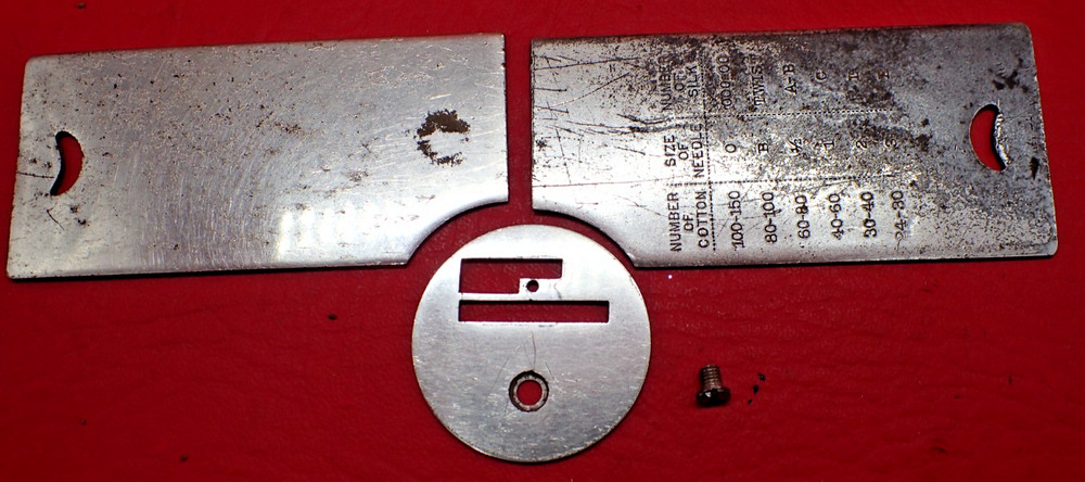 Vintage Franklin Sewing Machine Needle & Shuttle Slide Plates
