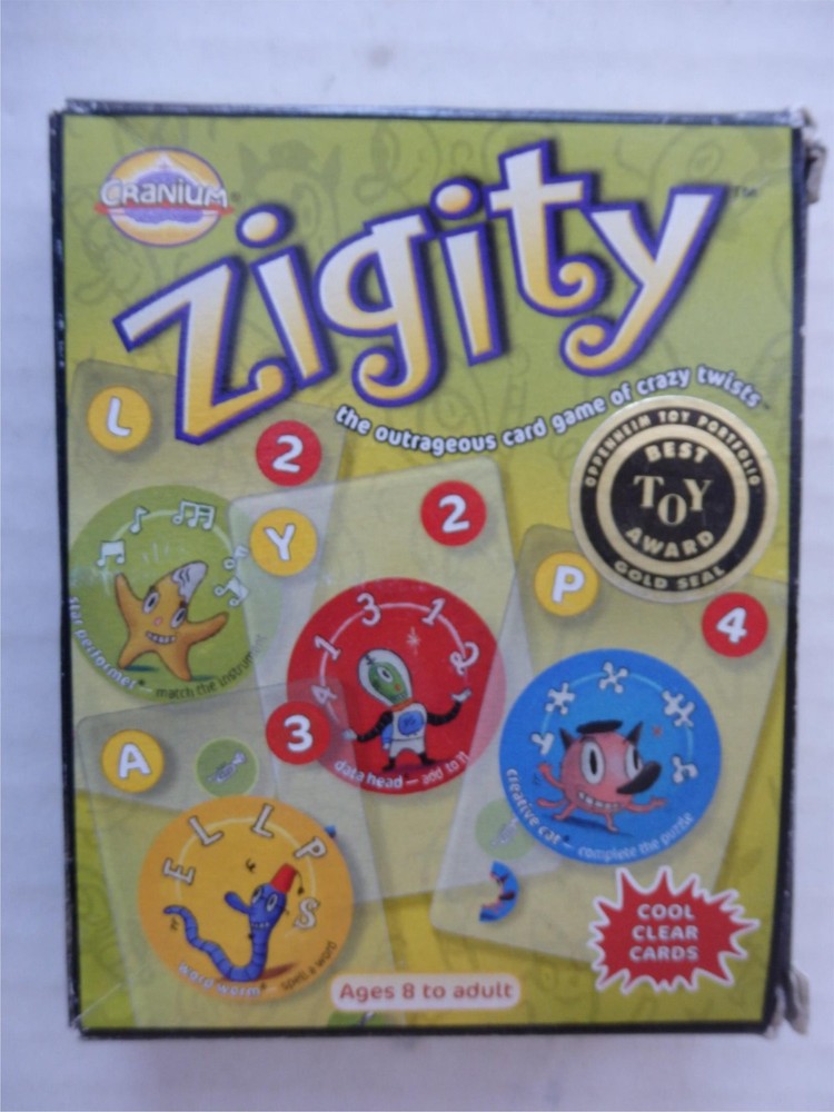 Ziggity Card Game 2004 Original Promotional Copy