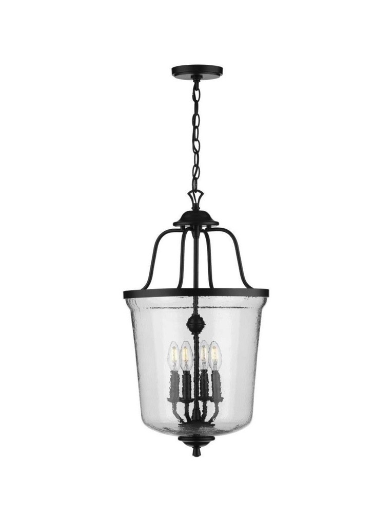 Progress Lighting P500207-031 Bowman 4 Light Pendant Black