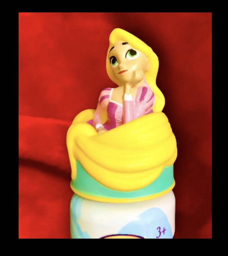 Disney Repunzel (tangled) super miracle bubbles 8oz,refillable With 3D Topper