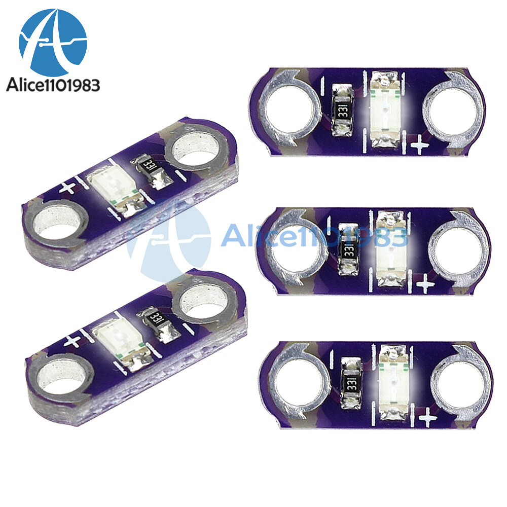 5PCS LilyPad Light White SMD LED KIT 3V-5V Module