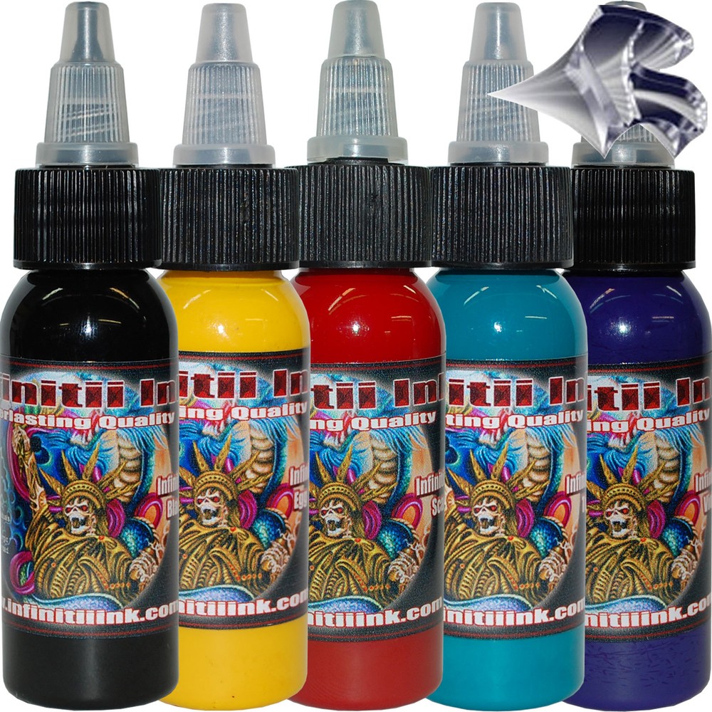 Infinitii Tattoo Ink 1oz 5 Color Set #1