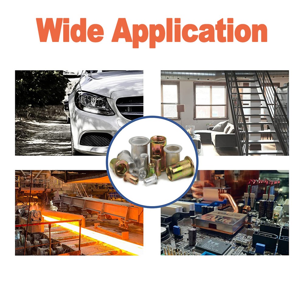 1450PCS Rivet Nut Kit to Rivnut Tool Nut Setter Gun Thread Setting Nutsert Tool