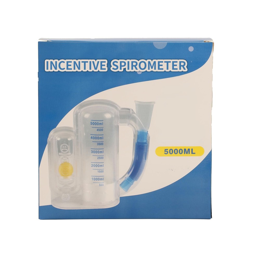 Incentive Spirometer (WHITE02),Breathing Exercise Device for Transparent