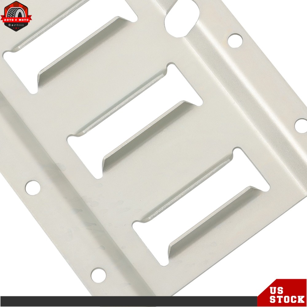 Durable Carbon Steel E Track Tie Down Rail Kit Silver Galvanized Replacement