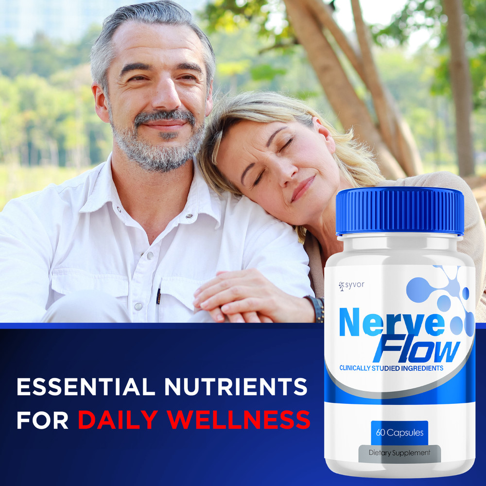 Nerve Flow Advanced Nerve Support Formula Maximum Strength Vitamin 180 Capsules