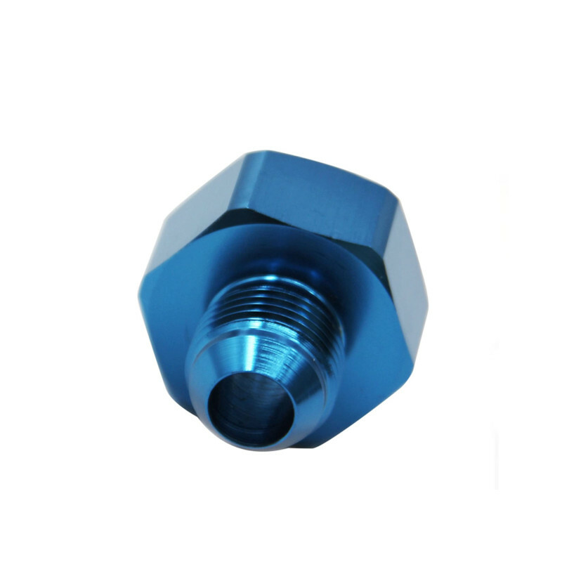 Nitrous Bottle Nut And Washer -04AN 4 AN Adapter Blue