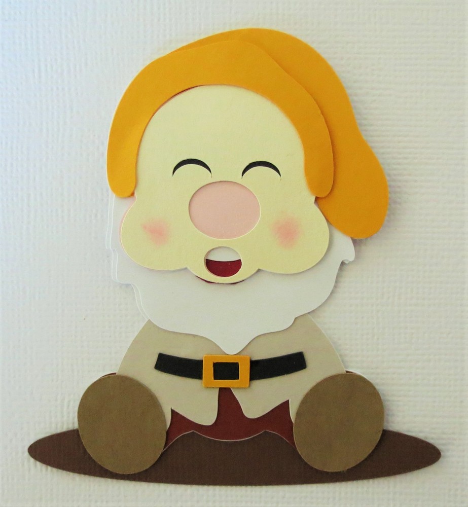 Snow White Seven Dwarfs ONE pc Dopey Grumpy Bashful Paper Piecing Die Cut