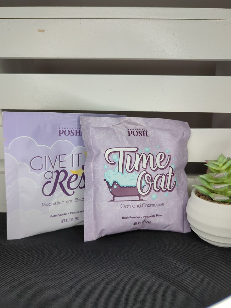Perfectly Posh Time Oat & Give It A Rest Bath Powders
