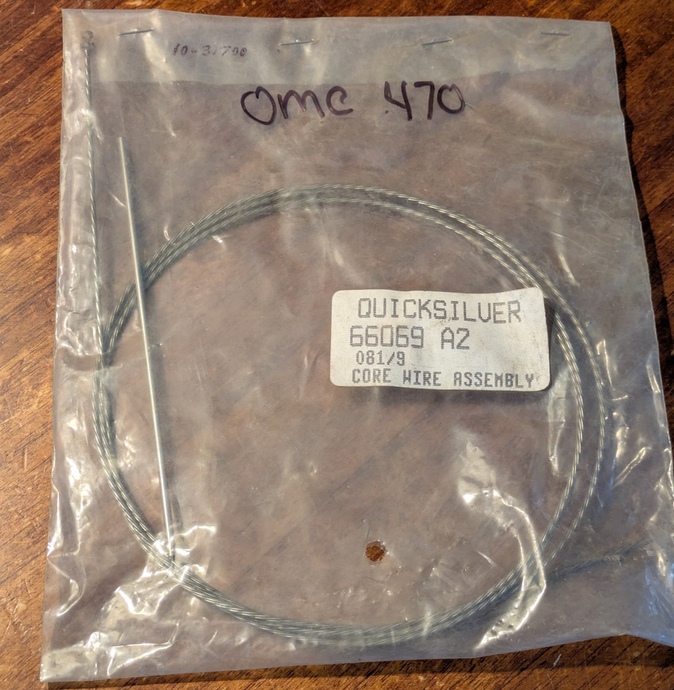 Genuine Mercury MerCruiser Inner Shift Cable Core Wire Assembly 66069A2 NEW OEM
