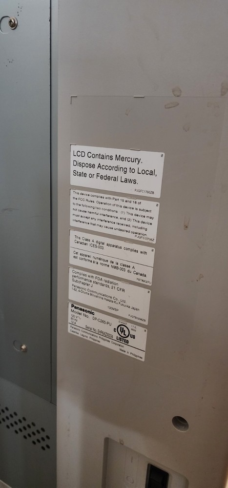 Panasonic DP-C265PU Multi-function Printer PARTS ONLY PICKUP ONLY 29449