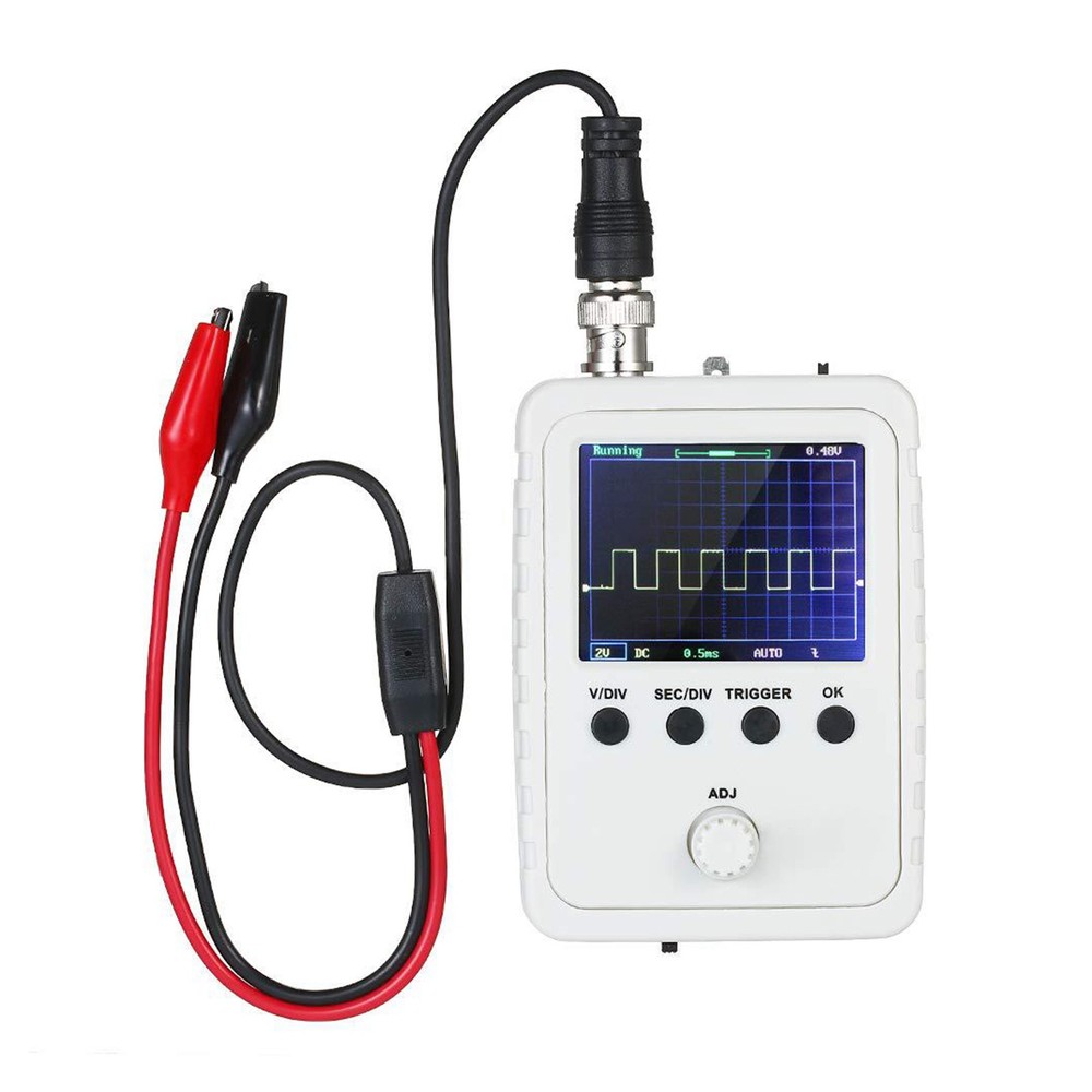 2.4" TFT Display Fully Welded Assembled Digital Oscilloscope With Alligator Clip