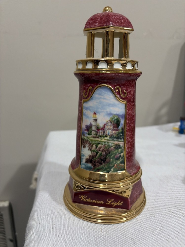 Thomas Kinkade - Painter Of Light - Victorian Illuminated Light House 2004