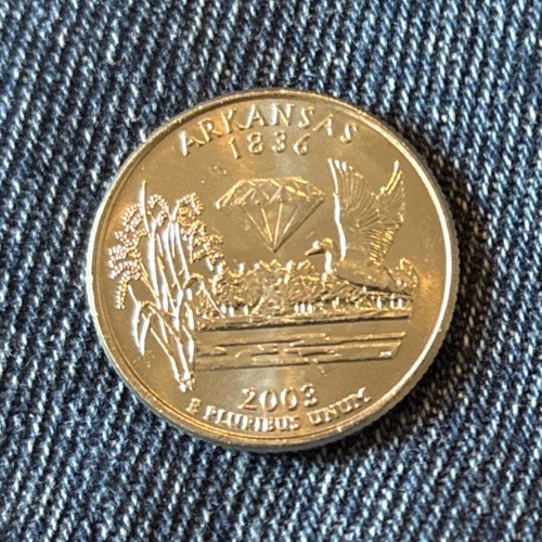 2003-P Arkansas State Quarter, Brilliant Uncirculated Condition